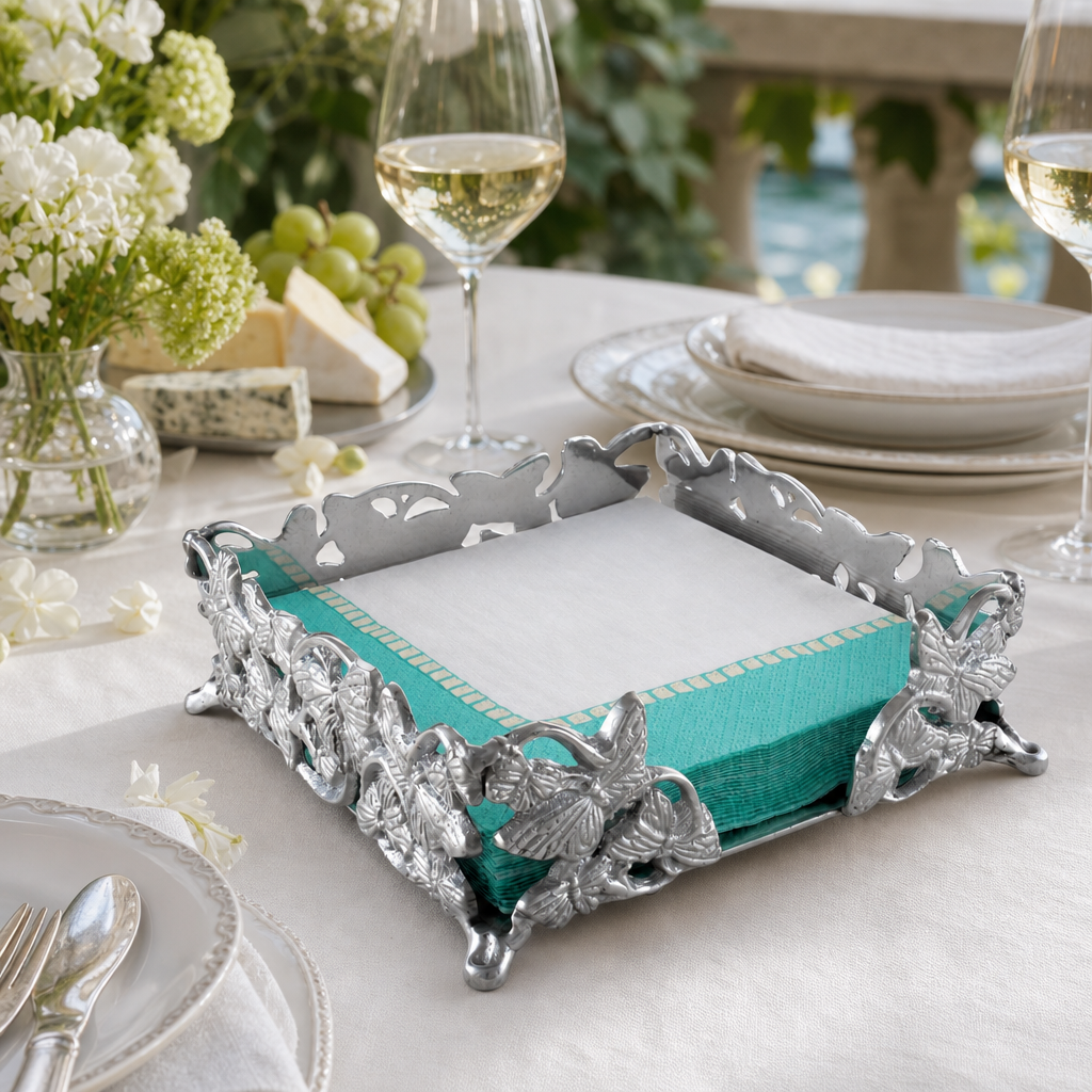 Butterfly Luncheon Napkin Box