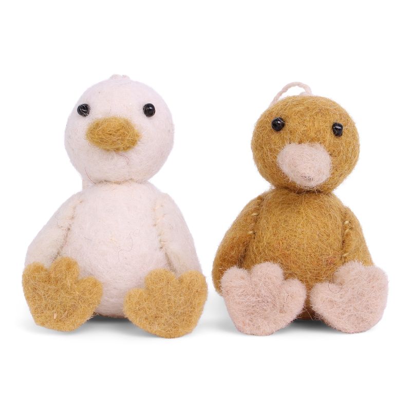 Felt Decoration - Pair of Ducks