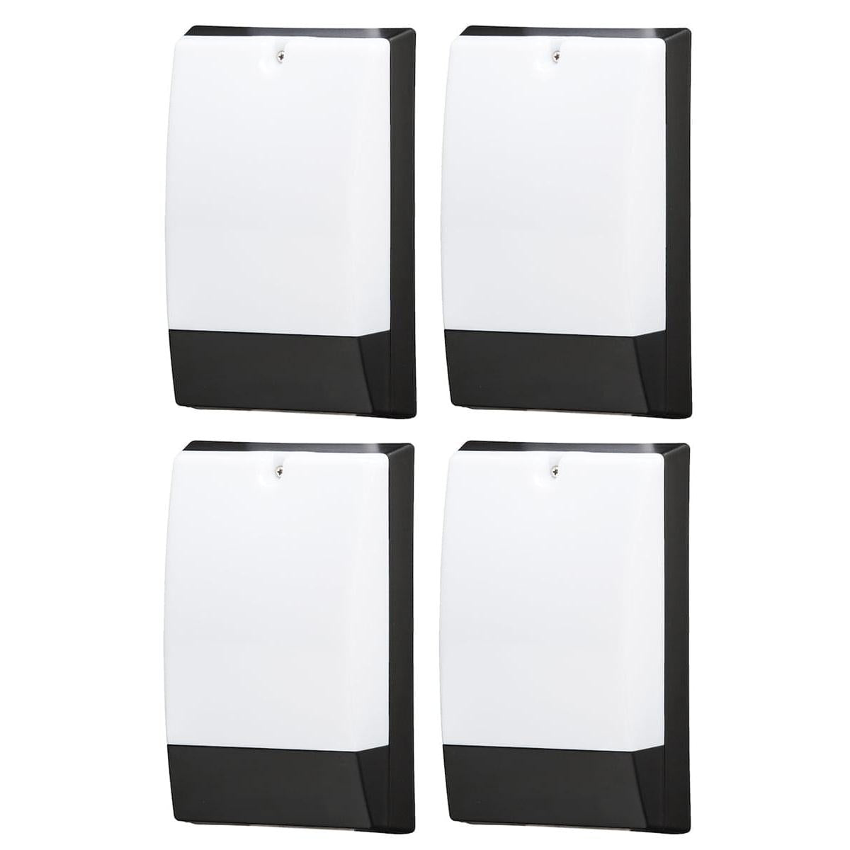 a group of black and white lights