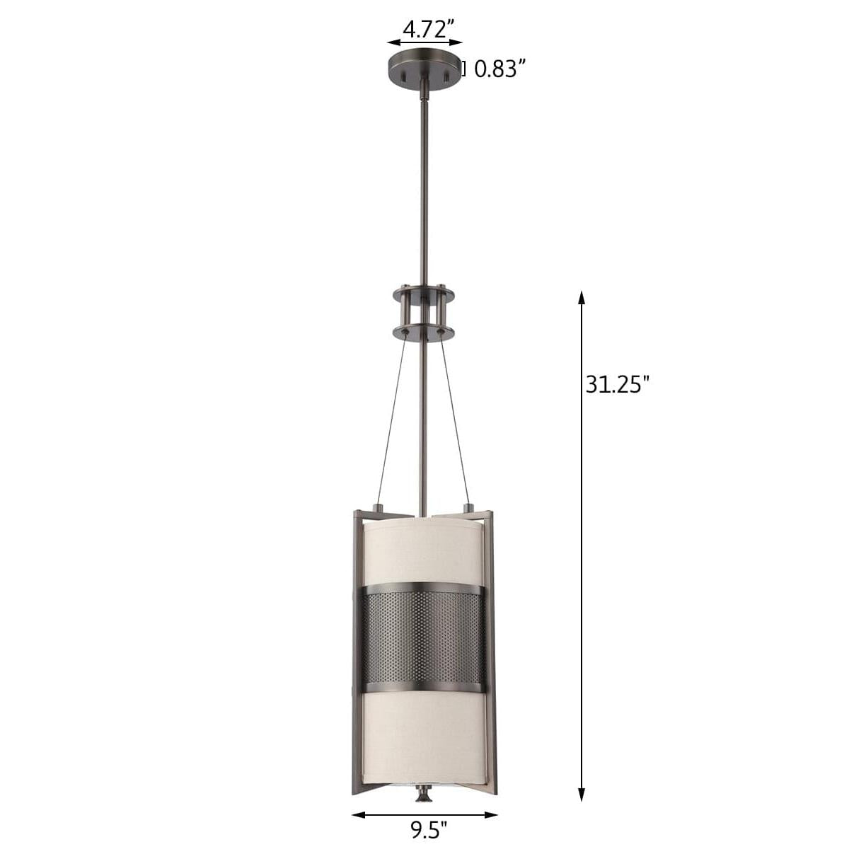 10"W Diesel 1-Light LED Pendant Light Hazel Bronze