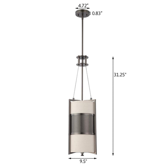 10"W Diesel 1-Light LED Pendant Light Hazel Bronze