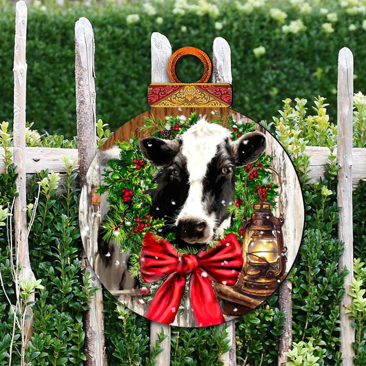 Christmas on the Farm Door Decor by D. Gelsinger - Christmas Decor - 8021128H-DG