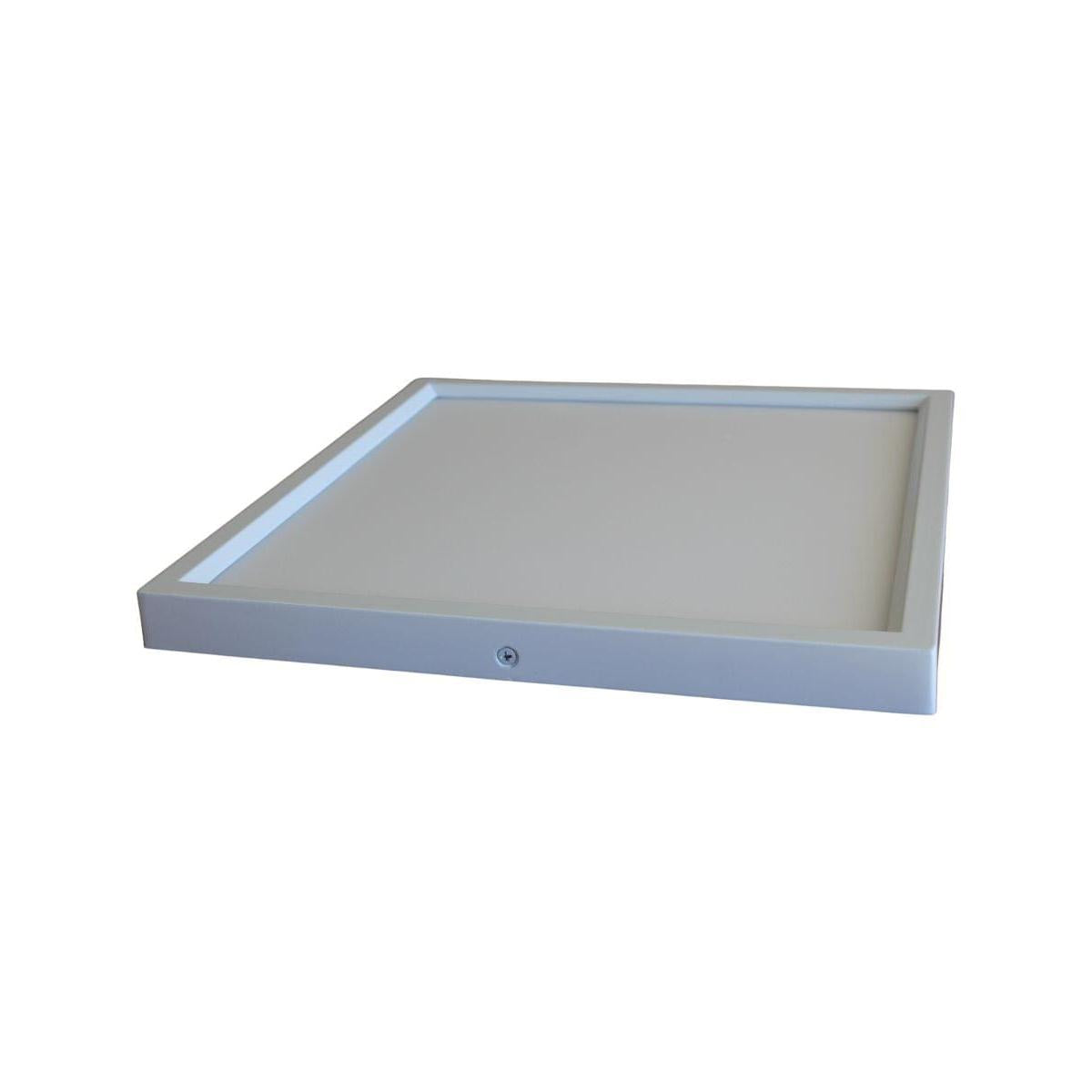 11"W 1-Light Square LED Flush Mount Light Fixture White Acrylic Finish