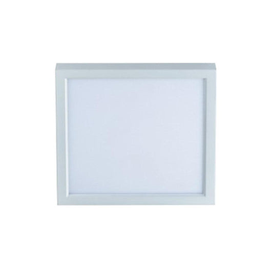 11"W 1-Light Square LED Flush Mount Light Fixture White Acrylic Finish