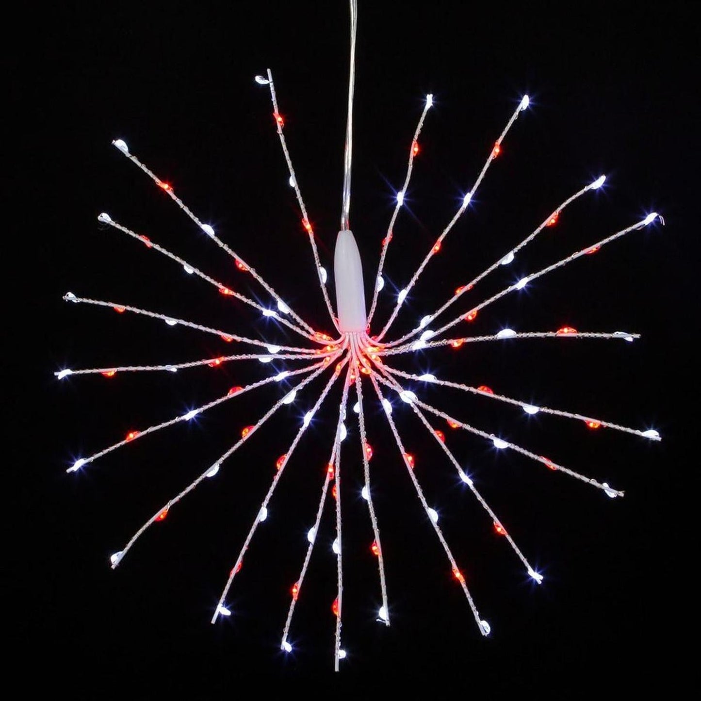 11.8" 120 Light Red and Pure White Starburst