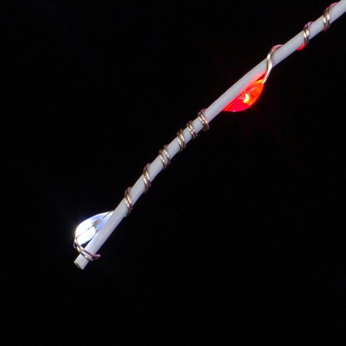 11.8" 120 Light Red and Pure White Starburst