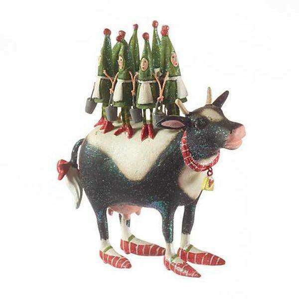 12 Days 8 Maids a-Milking Ornament by Patience Brewster