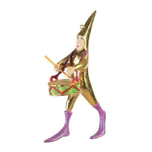12 Days MINI Ornament by Patience Brewster — Twelve Drummers Drumming
