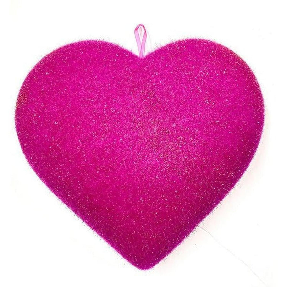 12" Flocked Heart