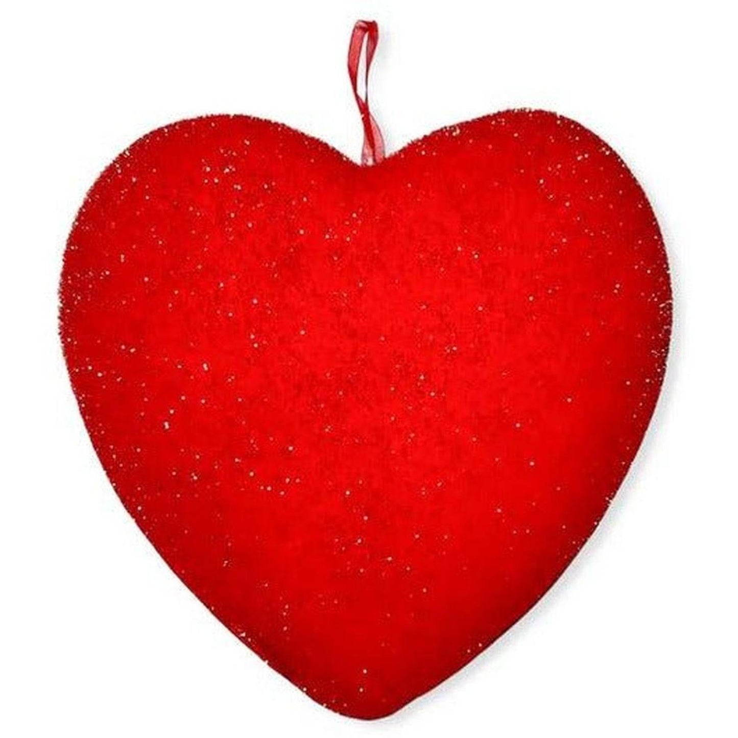12" Flocked Heart