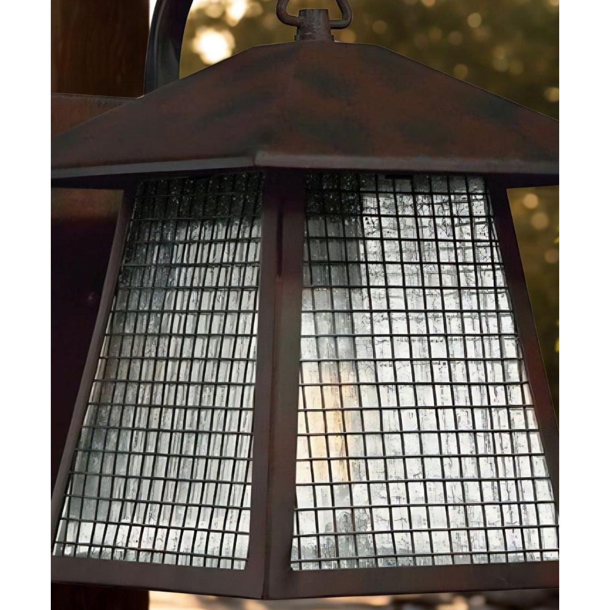 12" High, 1-Light Valiant Bronze Finish with Clear Seedy Glass Outdoor Wall Lantern