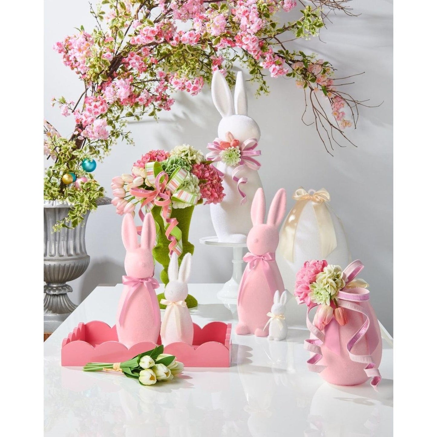 12" Iridescent Flocked Bunny
