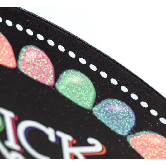12" Metal Sign: Glitter Trick or Treat Gumdrops