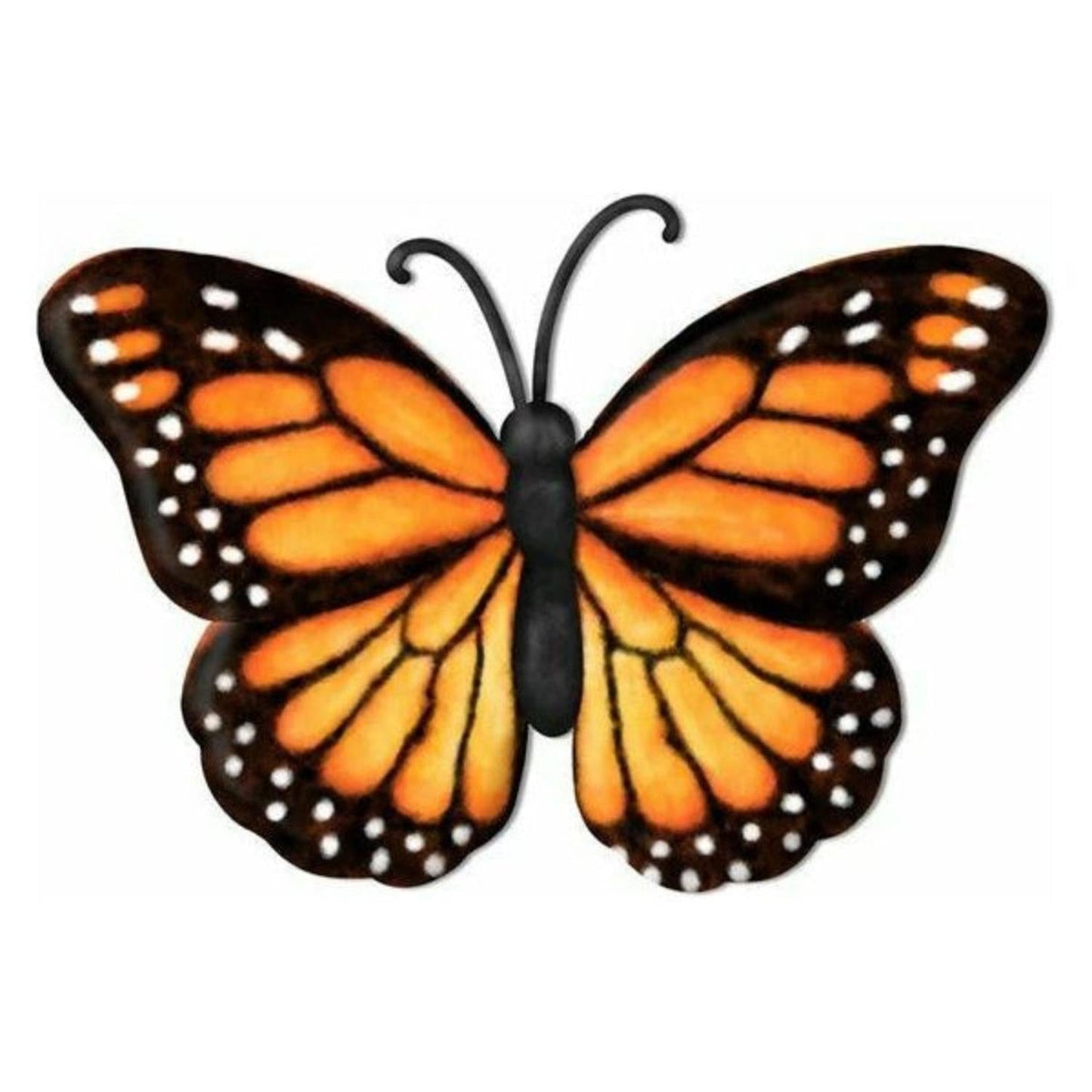 12" Metal Embossed Butterfly: Monarch