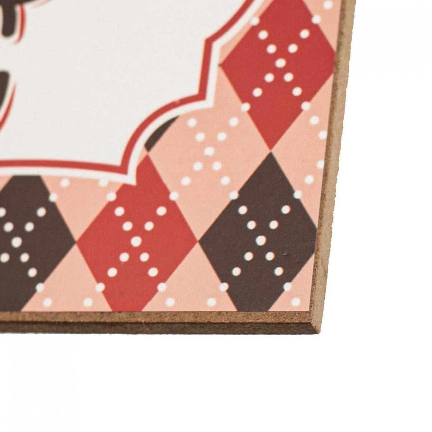 12" Wood Sign: Ladybug Crossing