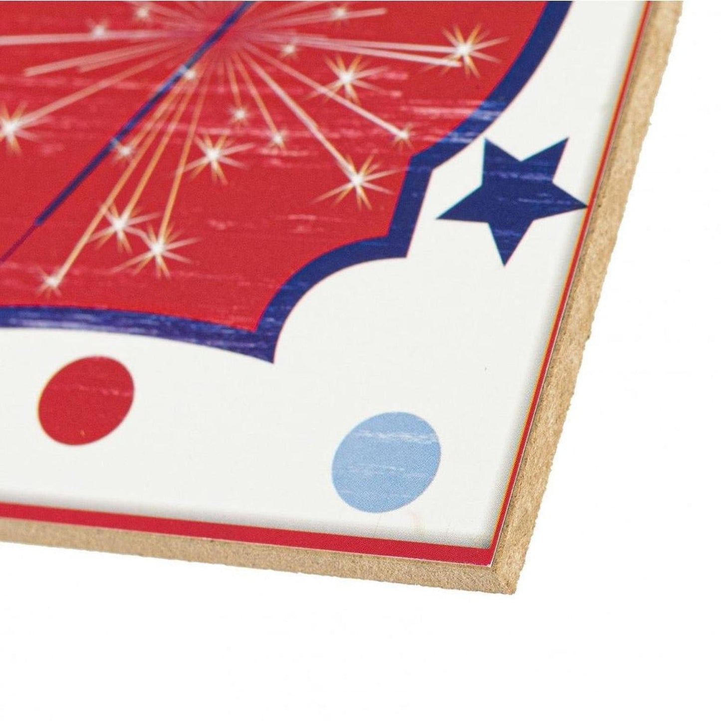 12" Wooden Sign: Happy 4th of July