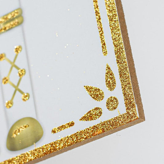12" Wooden Sign: Nutcracker Gold