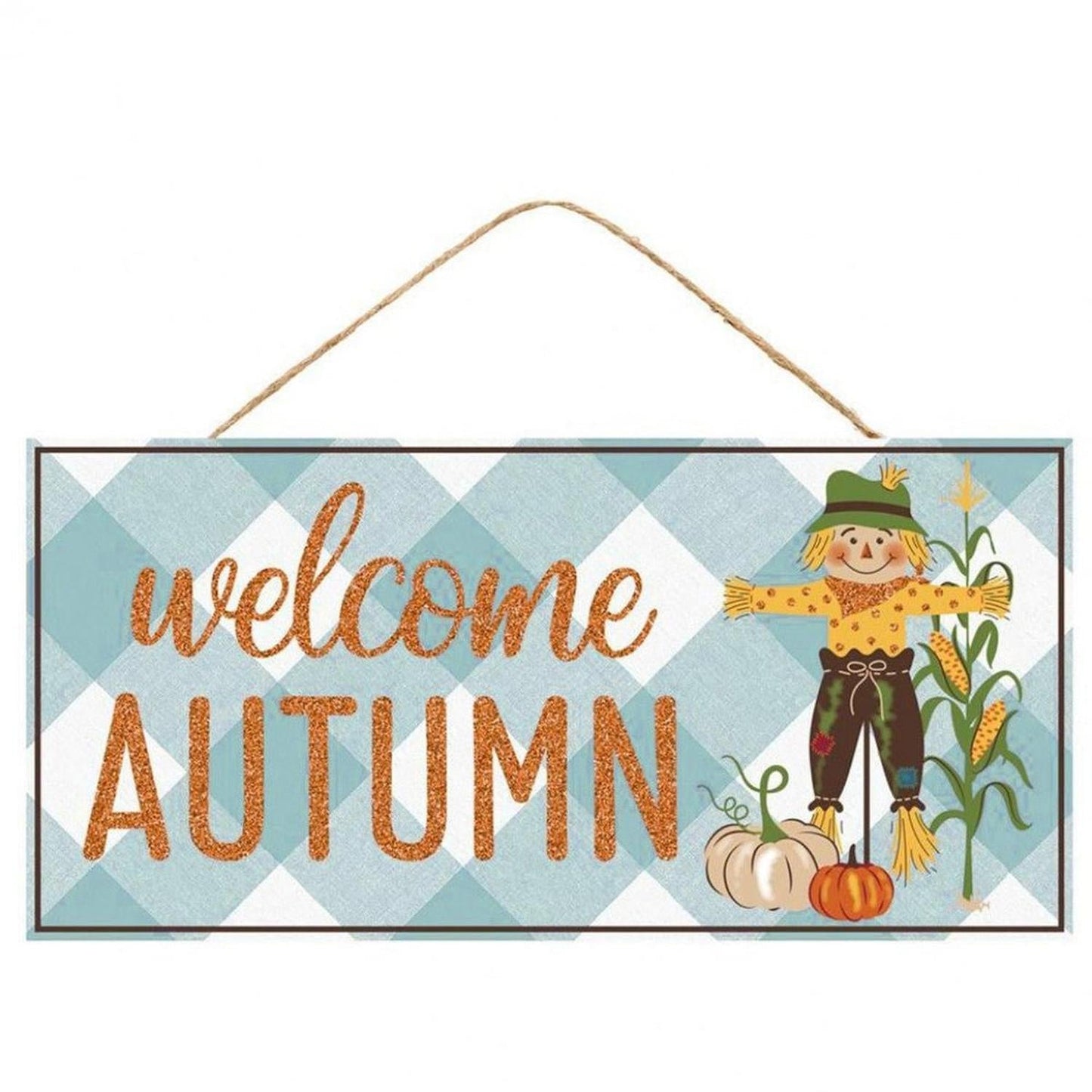 12" Wooden Sign: Welcome Autumn