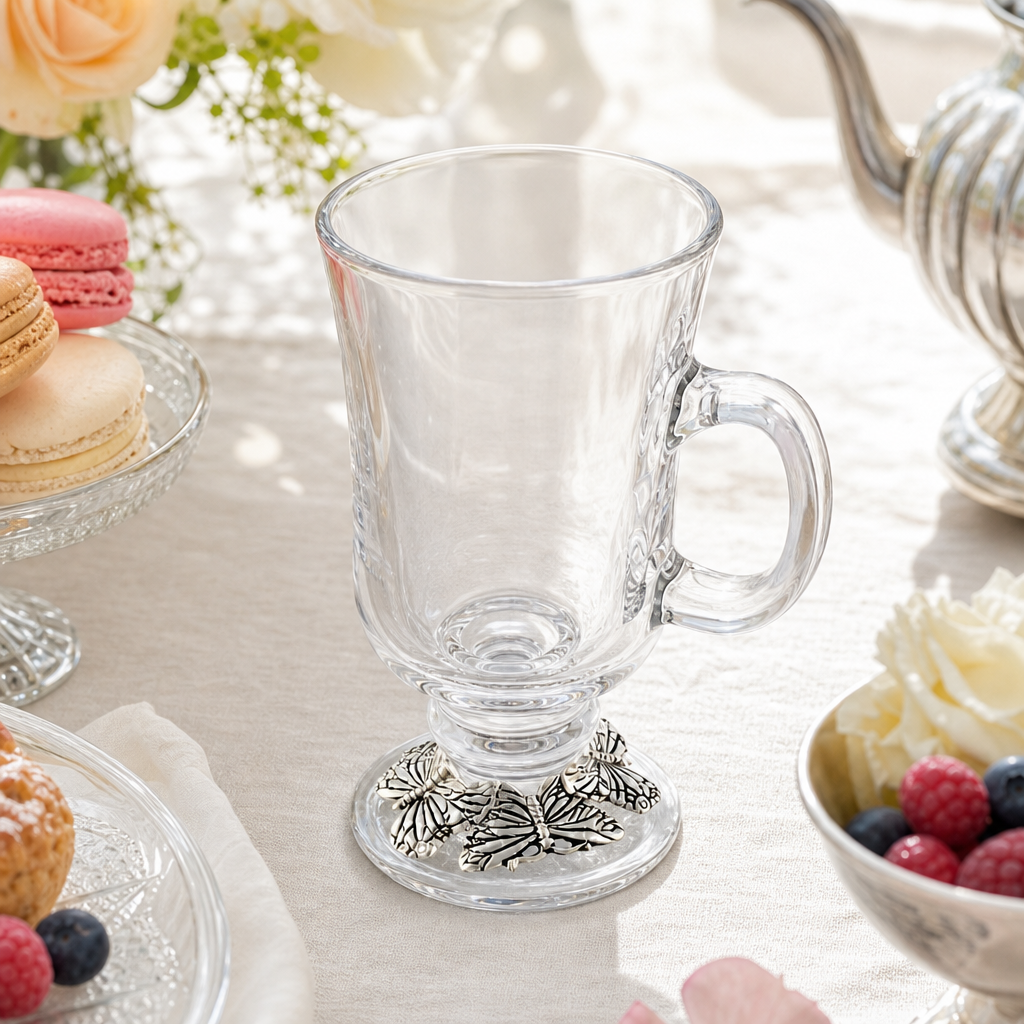 Butterfly Glass Mugs