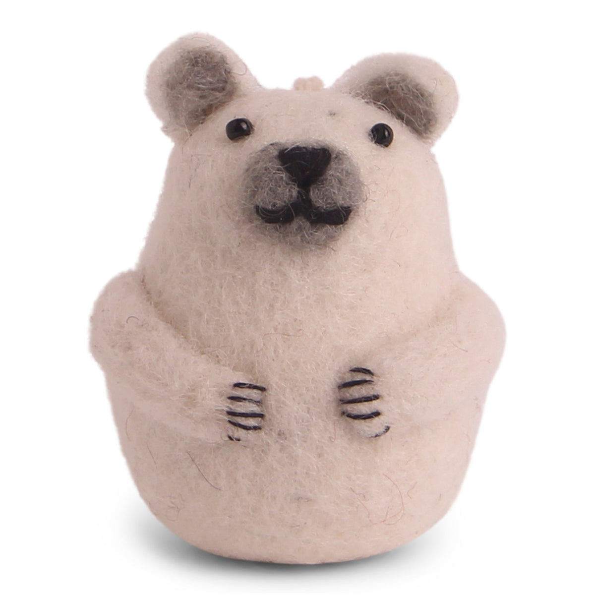Felt Christmas Tree Decoration - Polar Bear