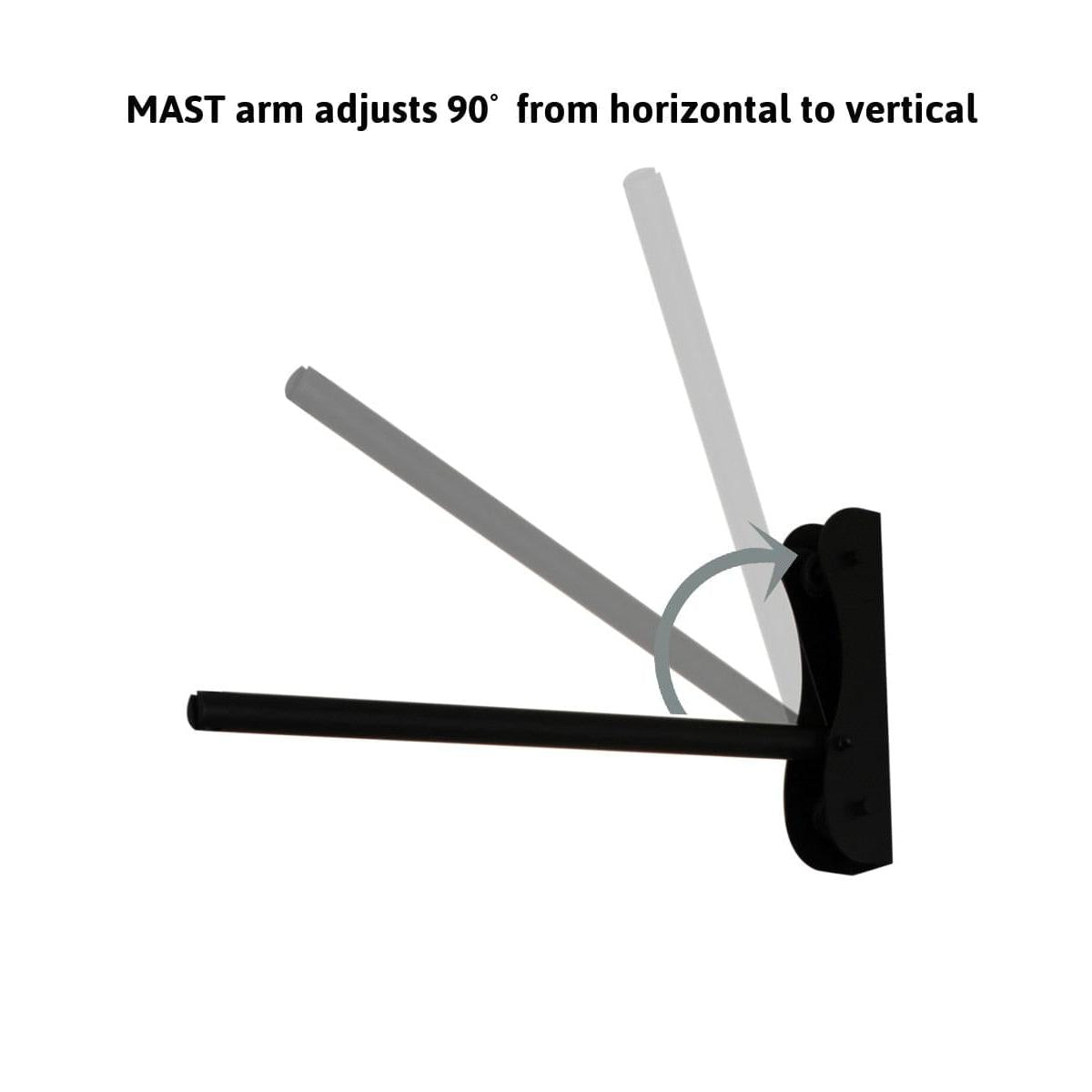 12"W MAST Plug-In Wall Mount Pendant 1 Light Black Cord/Arm Shallow Drum Textured Oatmeal Shade