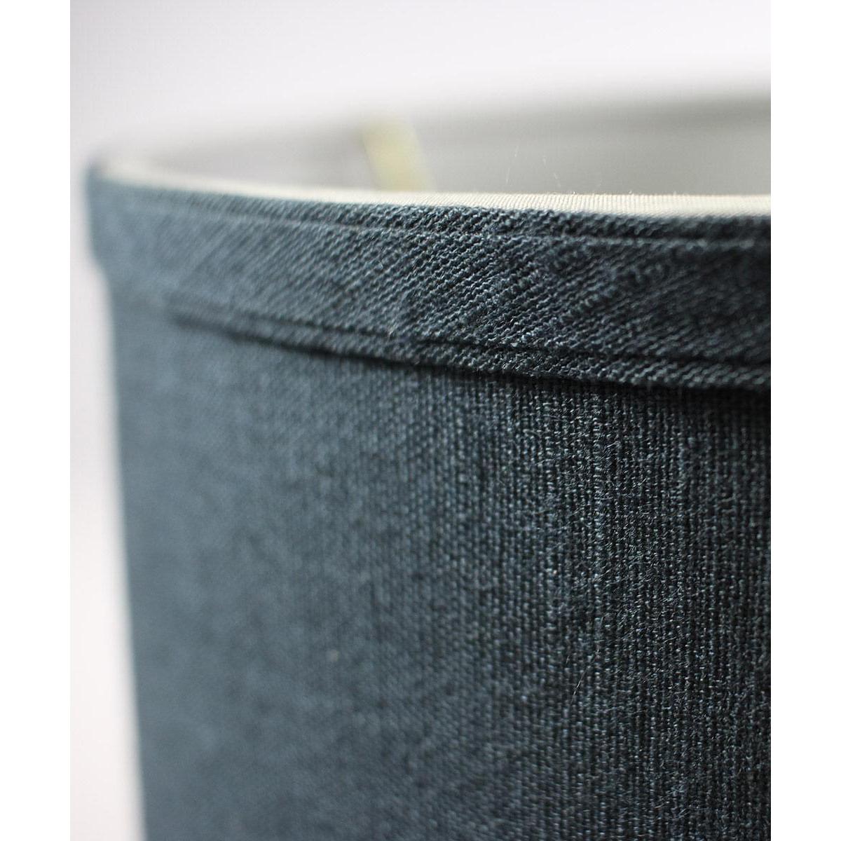 12"W x 12"H Drum Lamp Shade Textured Slate Navy Blue