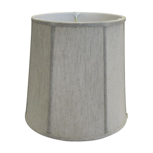 12"W x 12"H Textured Oatmeal Drum Softback Shantung Shade