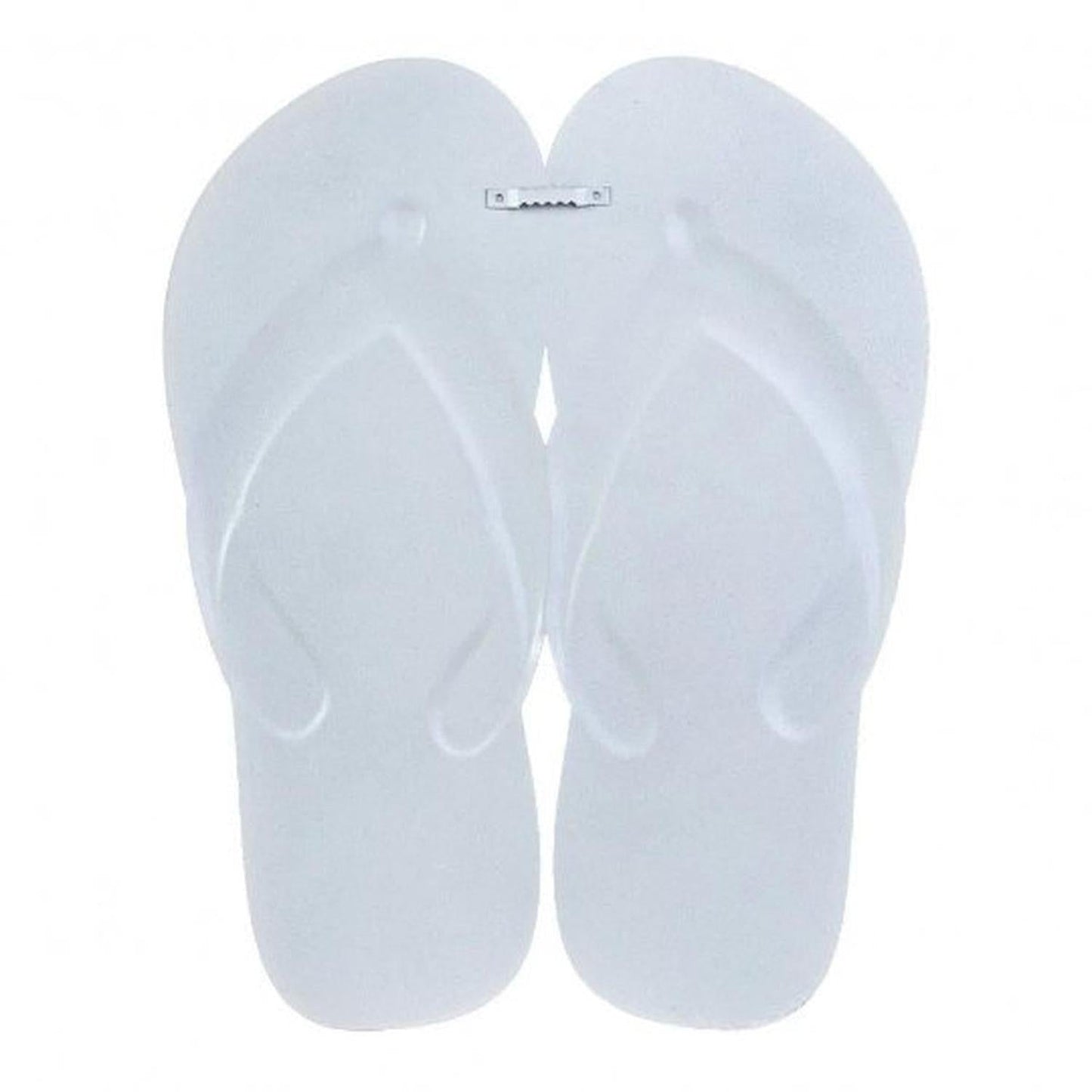 13" Metal Embossed Flip Flops: Lemon