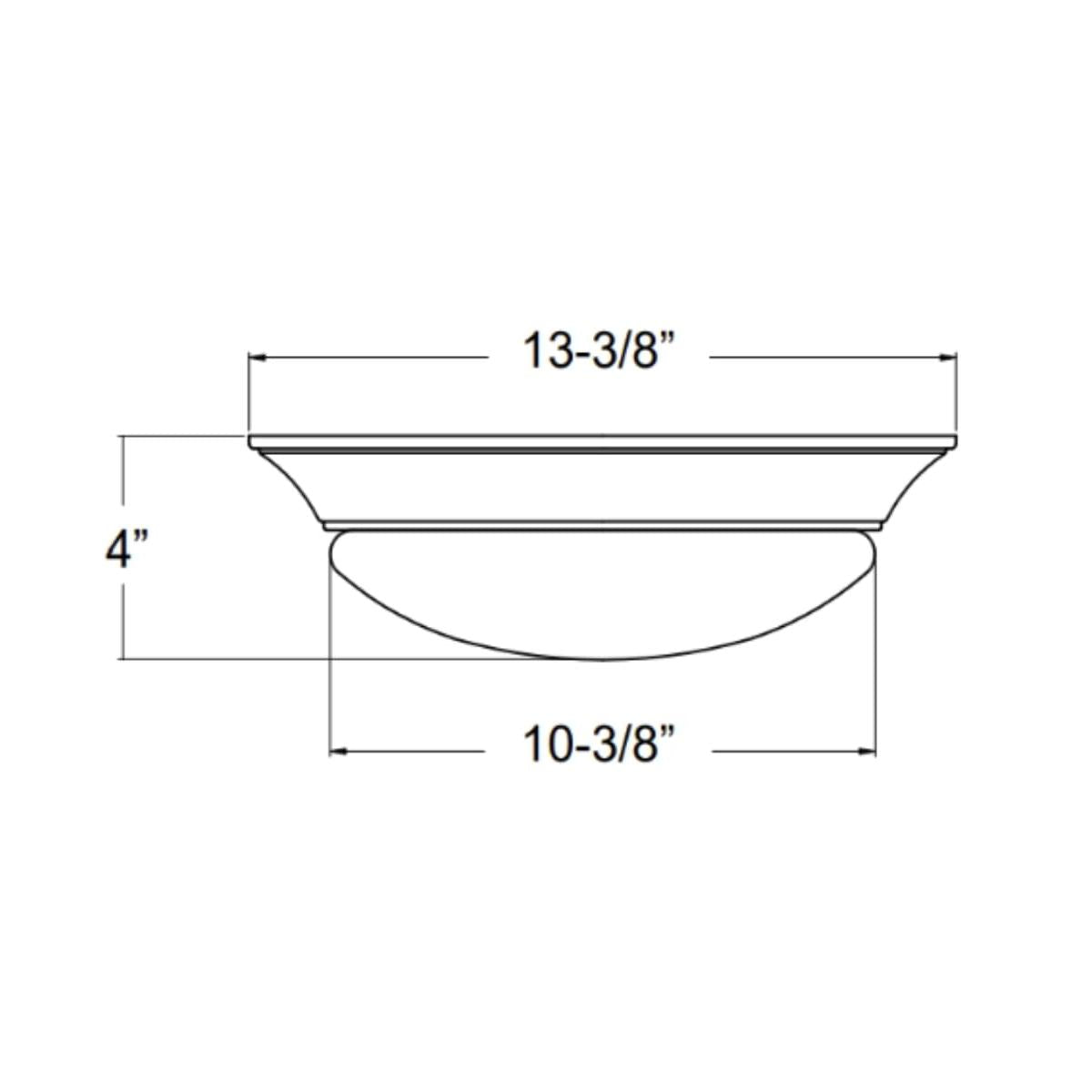 13"w 1-Light LED Flush Mount [6 PACK] Ceiling Lights Brushed Nickel Finish by RP Lighting