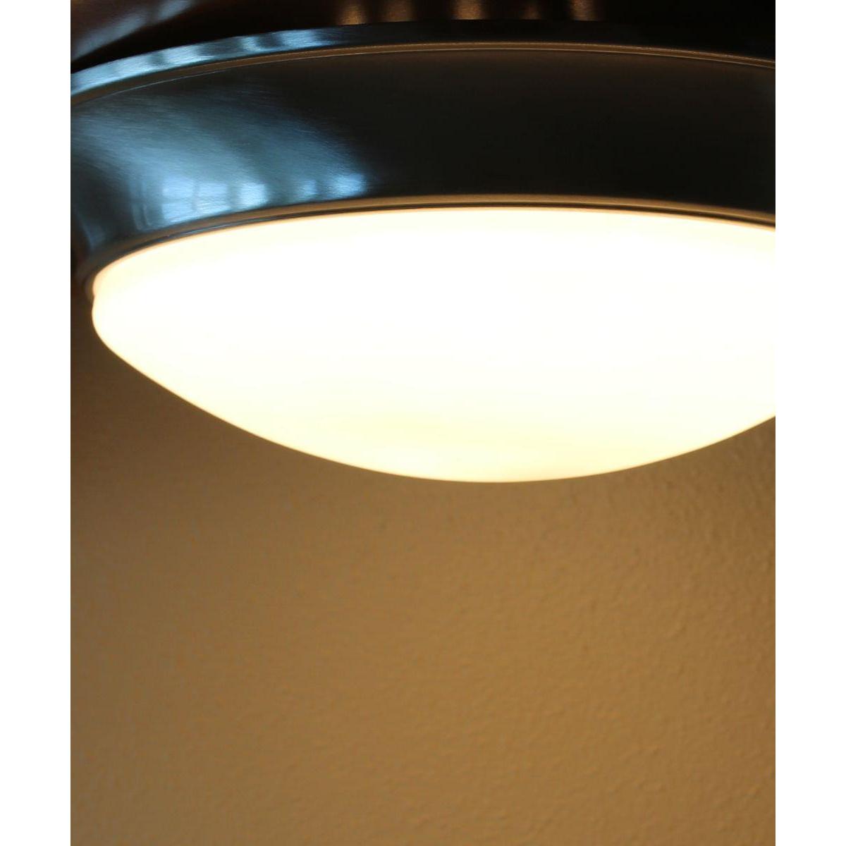 13"w 1-Light LED Flush Mount Ceiling Light Fixture Brushed Nickel Finish by RP Lighting
