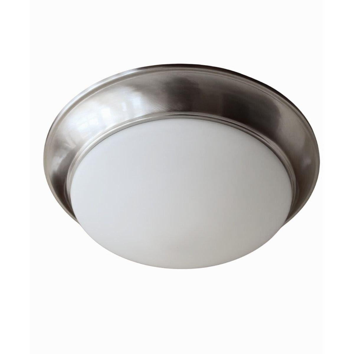 13"w 1-Light LED Flush Mount Ceiling Light Fixture Brushed Nickel Finish by RP Lighting