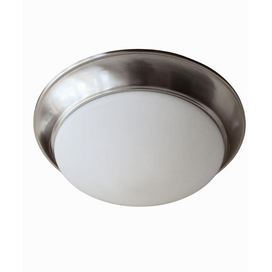 13"w 1-Light LED Flush Mount Ceiling Light Fixture Brushed Nickel Finish by RP Lighting