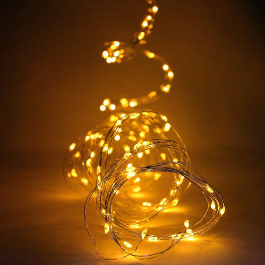 180 LED Silver Copper Branch Tree Lights Plug in - Yellow