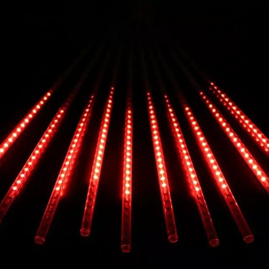 8 Tubes Snowfall 50cm - Red