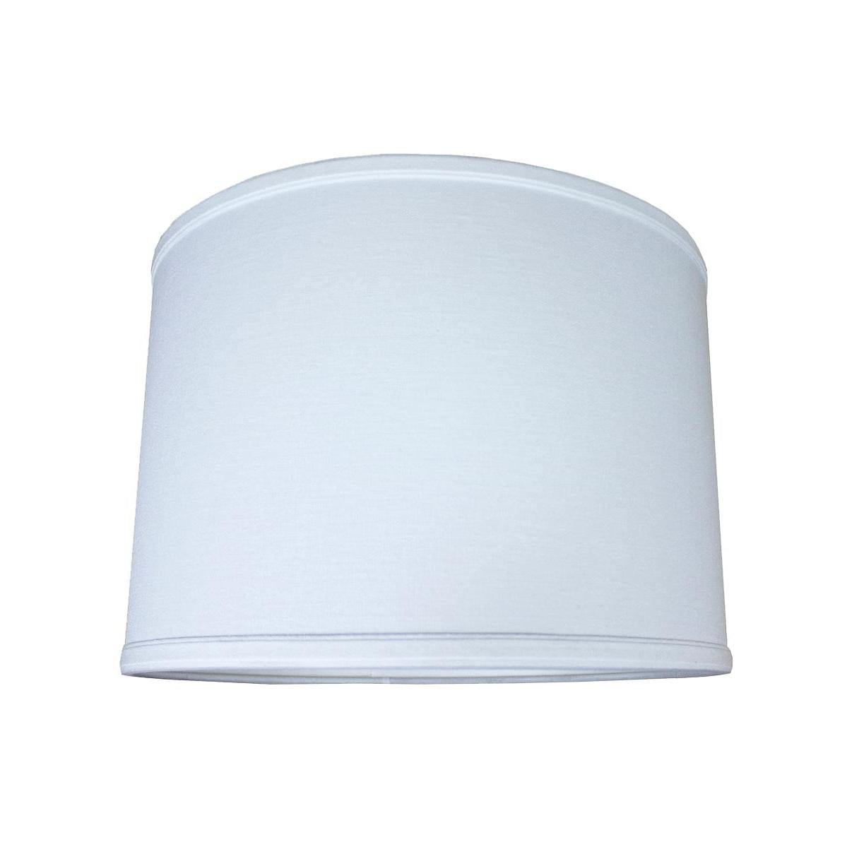 14"W x 10"H Drum Lamp Shade Premium White Linen