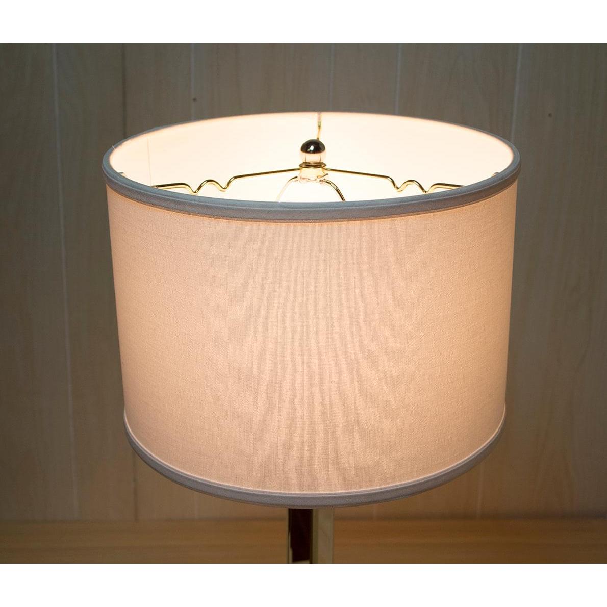 14"W x 10"H Drum Lamp Shade Premium White Linen