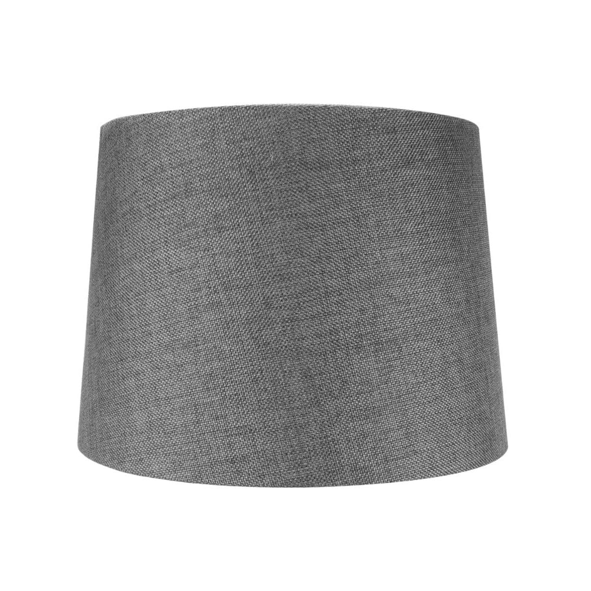 14"W x 10"H Hardback Drum Lamp Shade Granite Gray