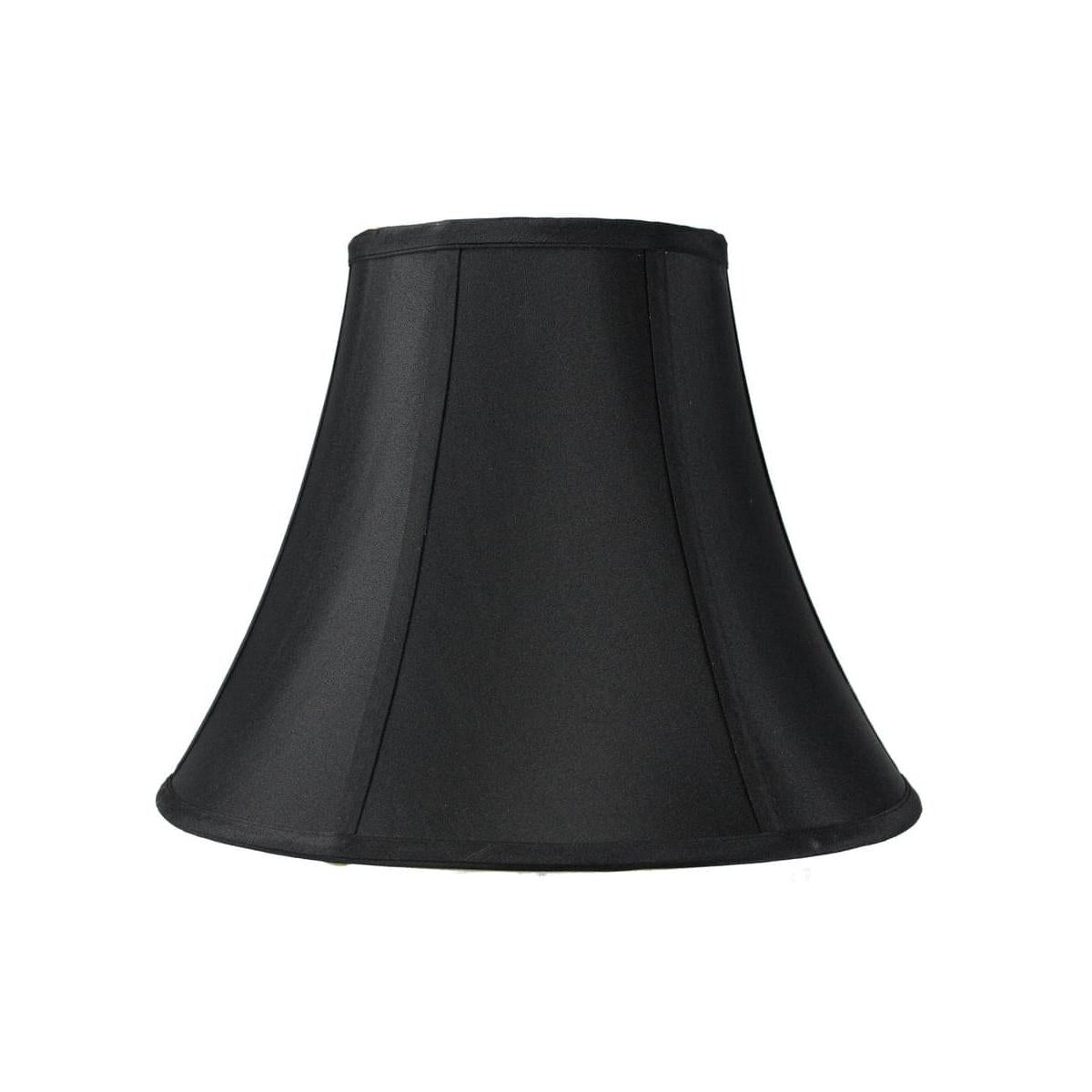 14"W x 11"H Black with Gold Lining Bell Lampshade
