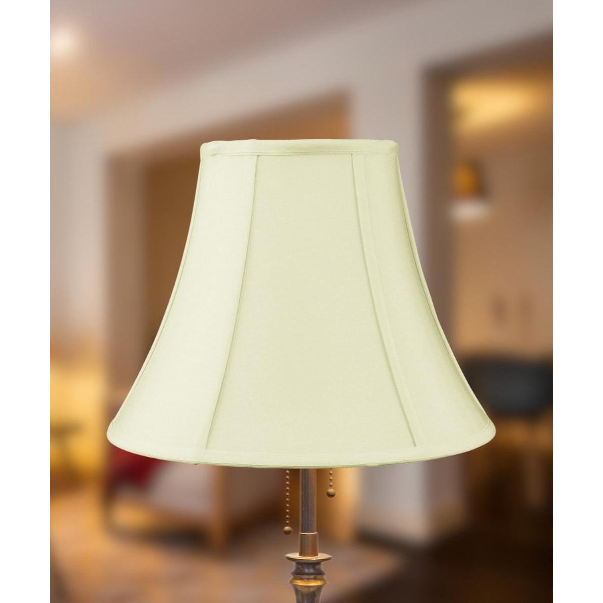 14"W x 11"H Egg Shell Shantung Bell Lampshade