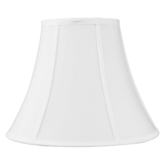 14"W x 11"H White Bell Shantung Lampshade