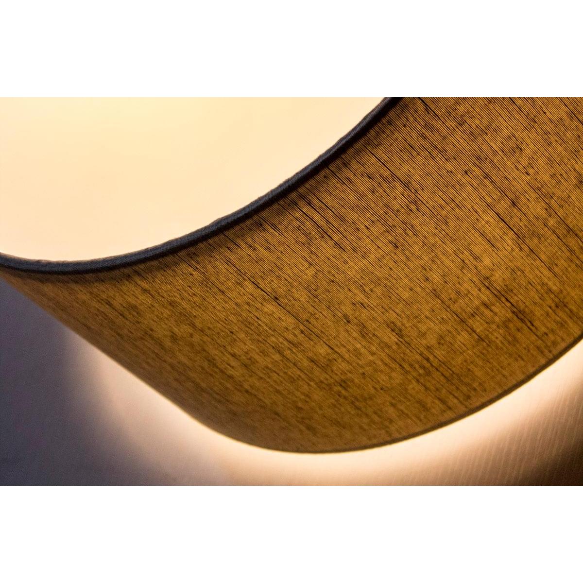 14"W x 7"H Textured Oatmeal Hardback Drum Lampshade
