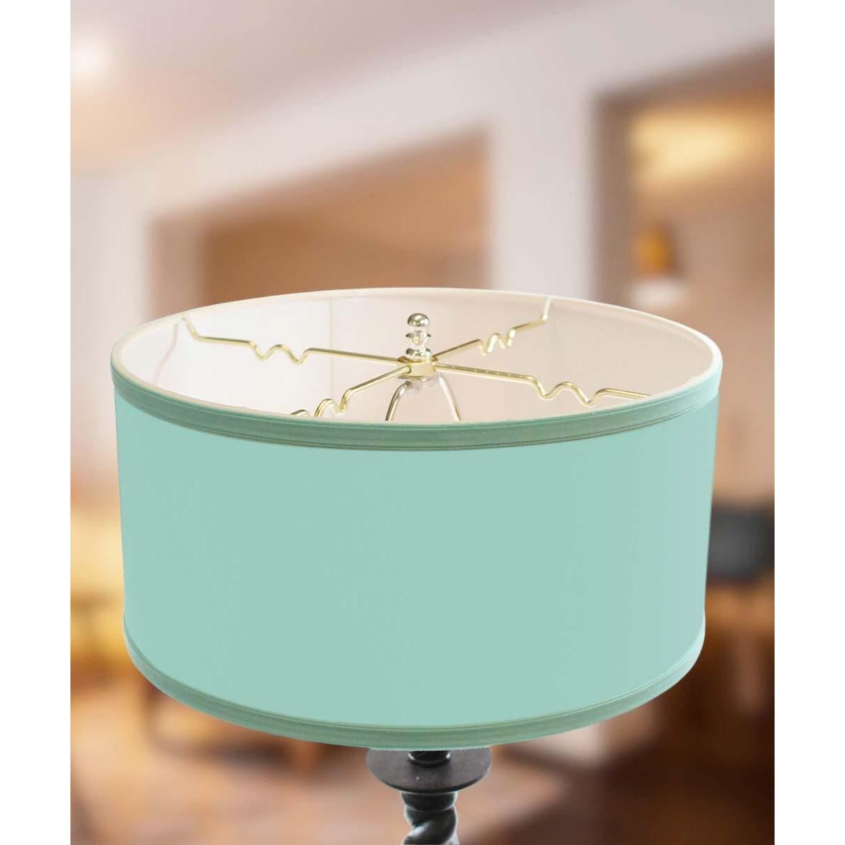 14x14x7 Drum Lamp Shade - Island Paradise Blue