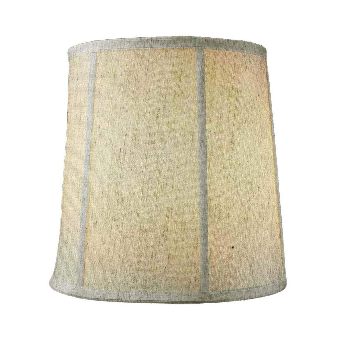 14"x16"x17" Tall Drum Lampshade Textured Oatmeal Fabric, Large Softback Cylinder for Tall Table Lamps