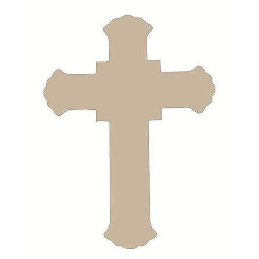 15" MDF Unfinished Shape: Cross