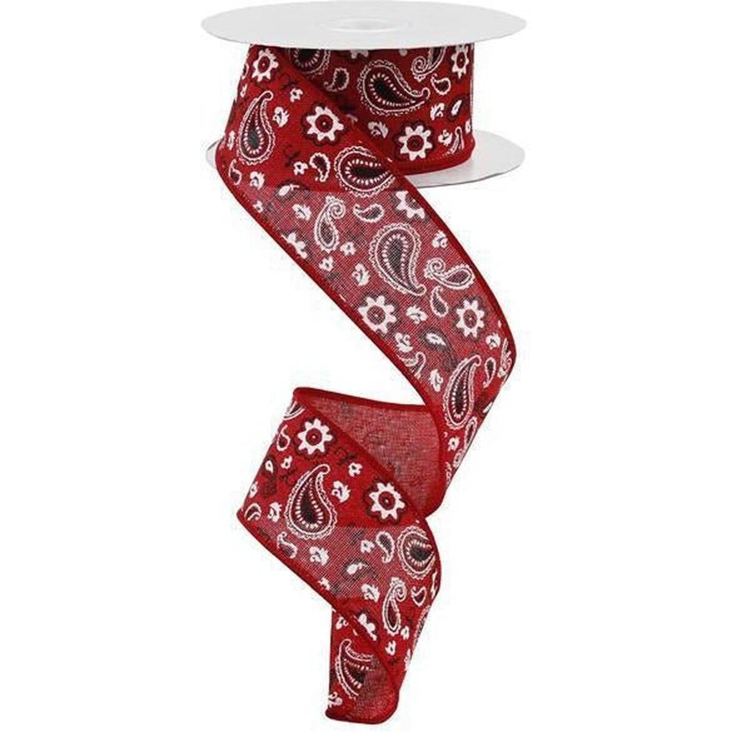 1.5" Bandana Royal Ribbon: Red  (10 Yards)
