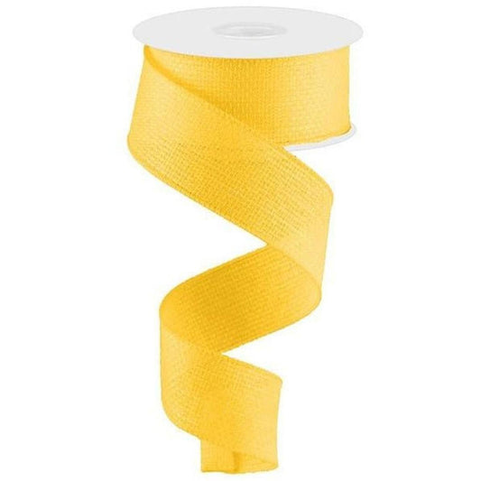 1.5" Cross Royal Ribbon: New Sun Yellow (10 Yards)