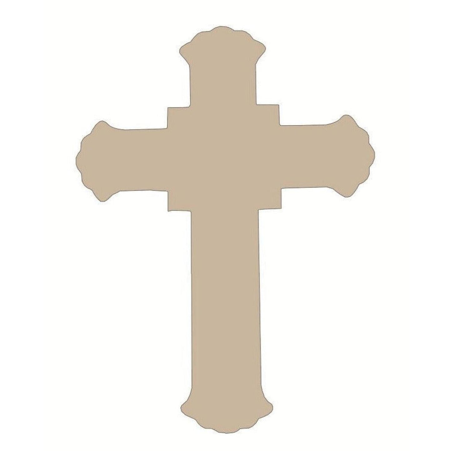 15" MDF Unfinished Shape: Cross