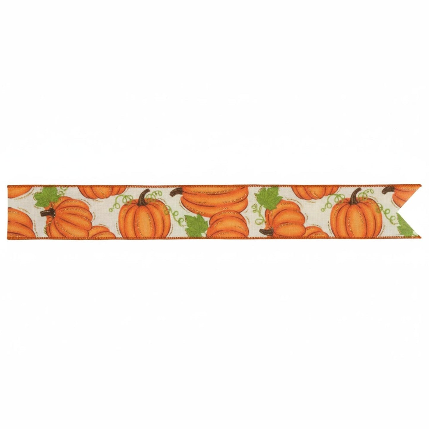 1.5" Pumpkin Patch Ribbon: Cream (10 Yards)