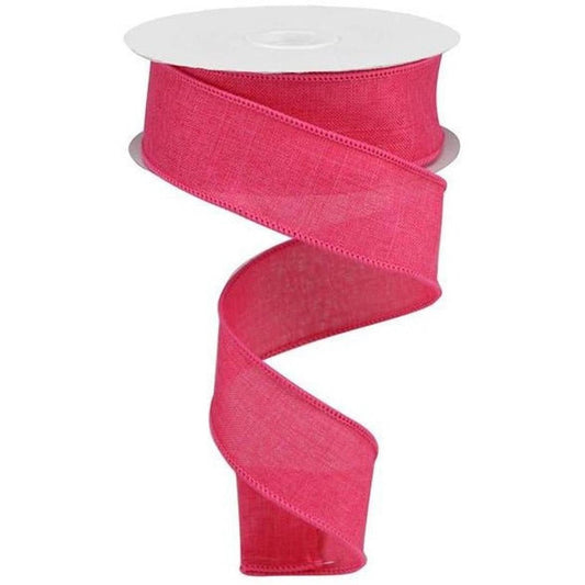 1.5" Royal Burlap Ribbon: Hot Pink (10 Yards)