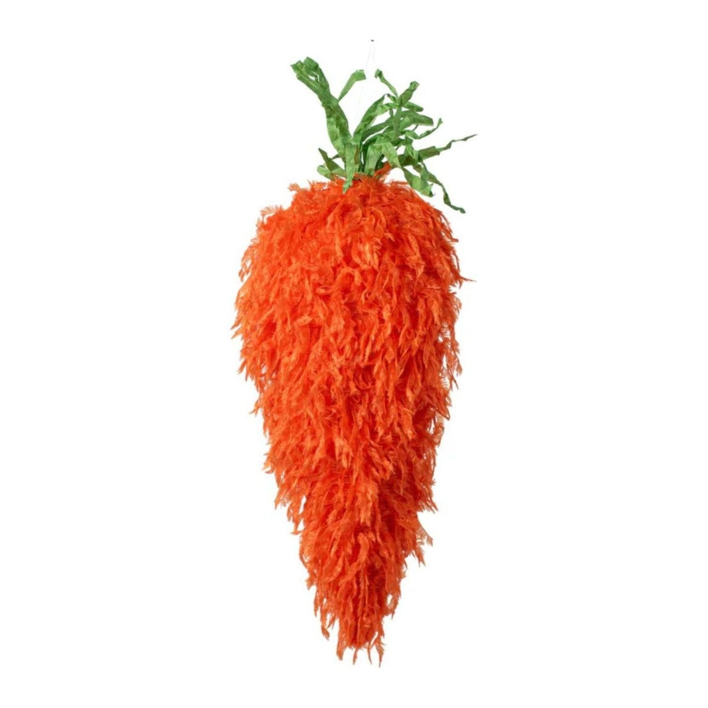 16" Furry Orange Fabric Carrot